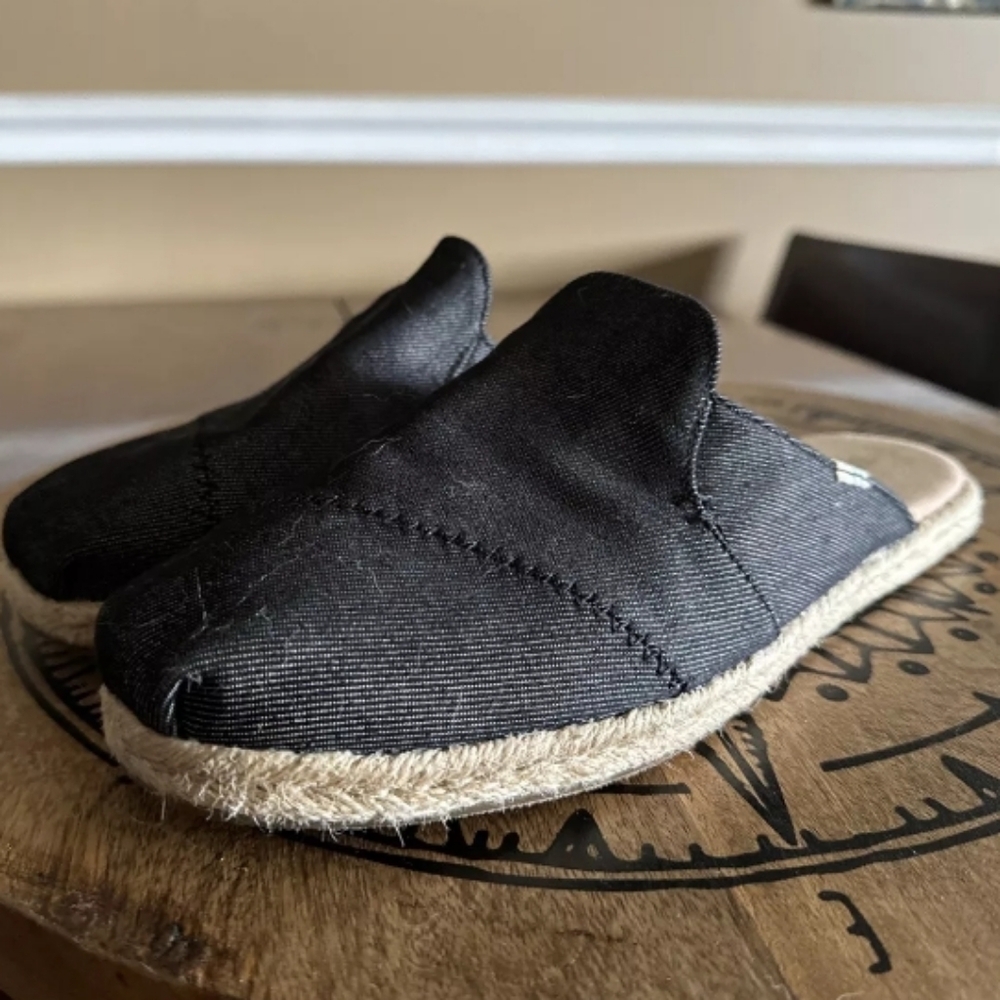 Toms Nova Dark  Denim Slip-On Mules 6